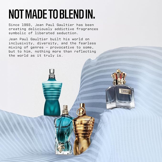 Jean Paul Gaultier Le Male Elixir Parfum - Long Lasting Woody Aromatic Cologne for Men with Lavender, Tonka Bean & Warm Amber - Luxury Elixir Parfum, 2.5 oz