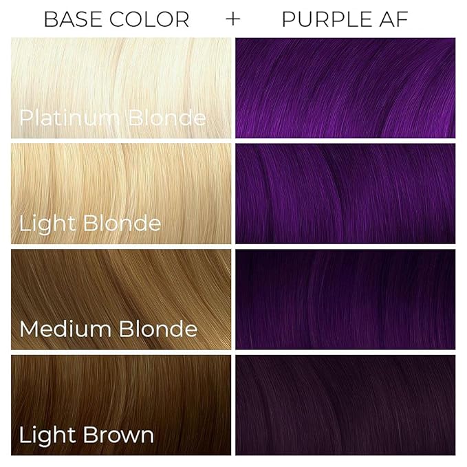 Arctic Fox Semi-Permanent Hair Dye Purple AF - Vegan, Cruelty-Free, Ammonia-Free, Conditioning - 8 Fl Oz