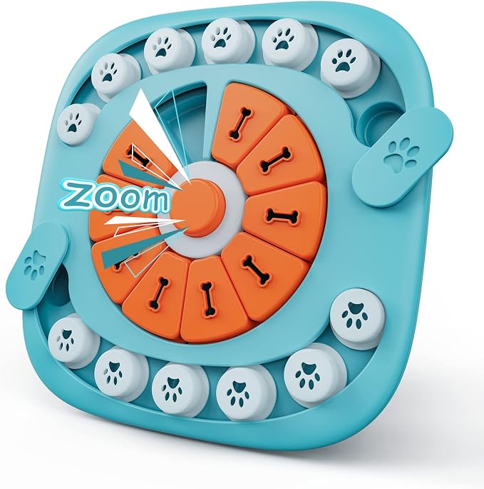 FOXMM Dog Puzzle Toys,Interactive Treat Puzzle Dog Toy for IQ Training | Mental Stimulating, Squeaky Design for Large, Medium, Small Dogs