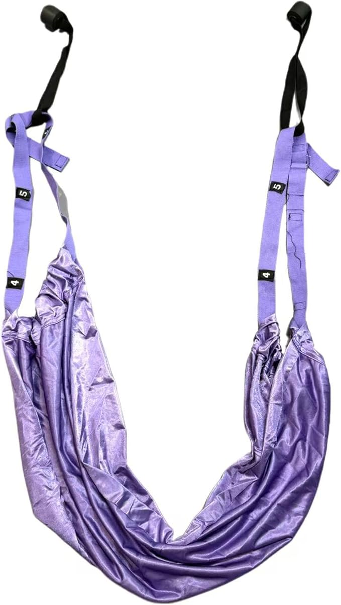 Aerial Yoga Stretching Strap - Adjustable Yoga Straps for Stretching, Flexibility & Inversion Training | Portable with Pouch for Pilates, Ballet, Gymnastics