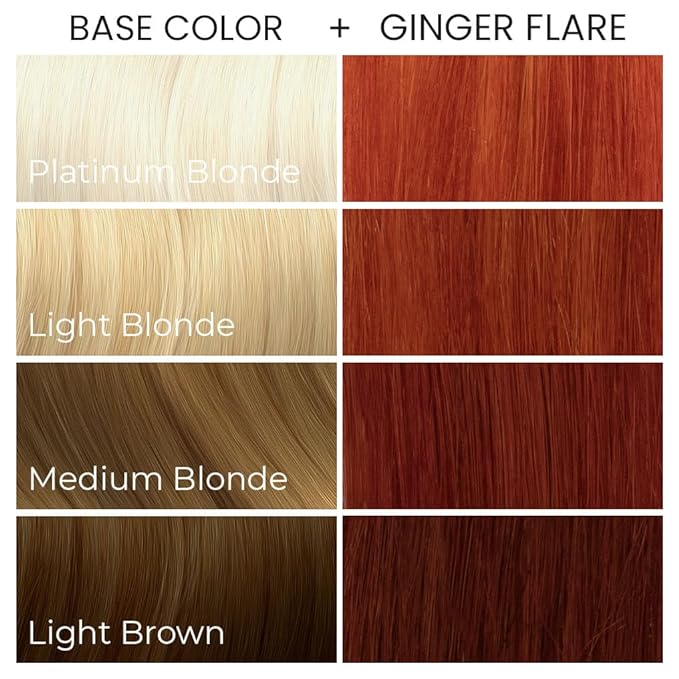 Arctic Fox Semi-Permanent Hair Dye, Vegan & Cruelty-Free, Vibrant Orange Ginger Flare, Ammonia-Free, Conditioning Color for All Hair Types, Long Lasting, 8 fl oz
