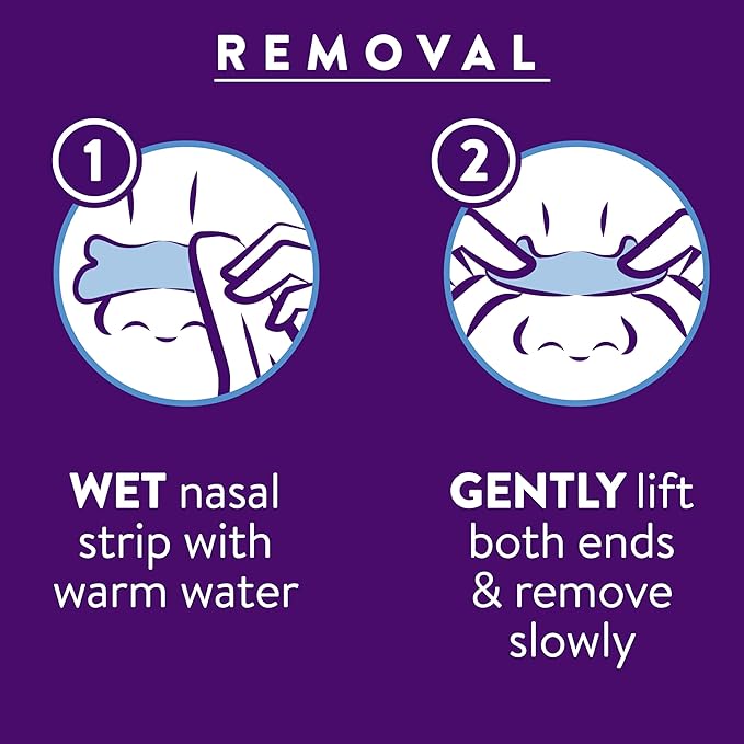 ZzzQuil Sleep Nasal Strips, Clear Nasal Strips, Snoring Relief from Nasal Congestion, Works Instantly, Reduces Nasal Congestion for Less Snoring and Better Sleep, Drug Free, 52 Nasal Strips