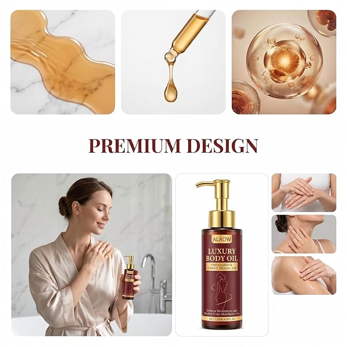 Body Firming Oil for Women - Fast-Absorbing Hydration & Skin Tightening Treatment for Arms, Legs, Stomach - Non-Greasy Post-Shower Glow Remedy Firming care to enhance skin elasticity.120ML- 2PCS