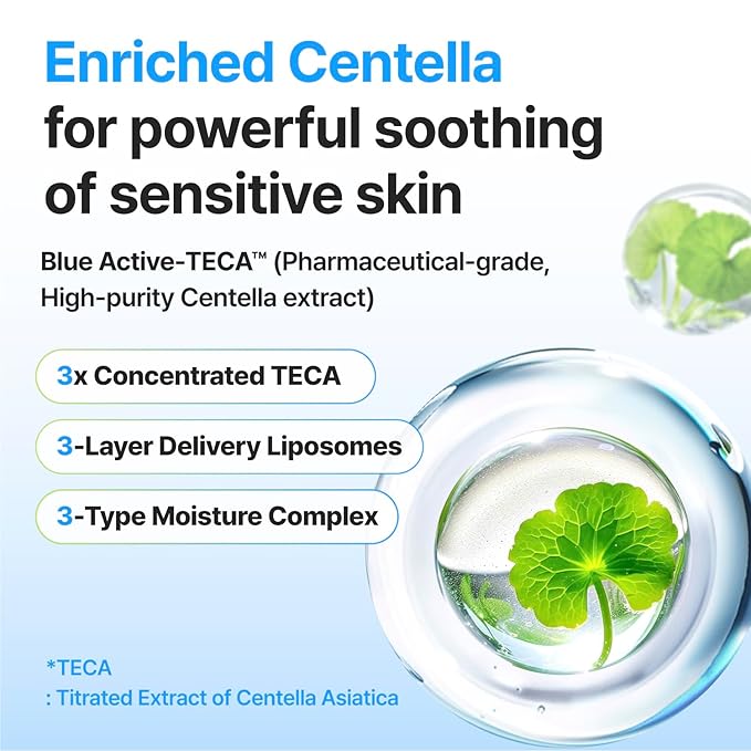 CENTELLIAN 24 Madeca Cream Time Reverse Zero 2.70 fl oz - Lightweight Anti-Aging, Face Moisturizer, Blue Active TECA, Cooling Cica, Firming, Deep Hydration, Barrier Repair, Sensitive, Oily Skin