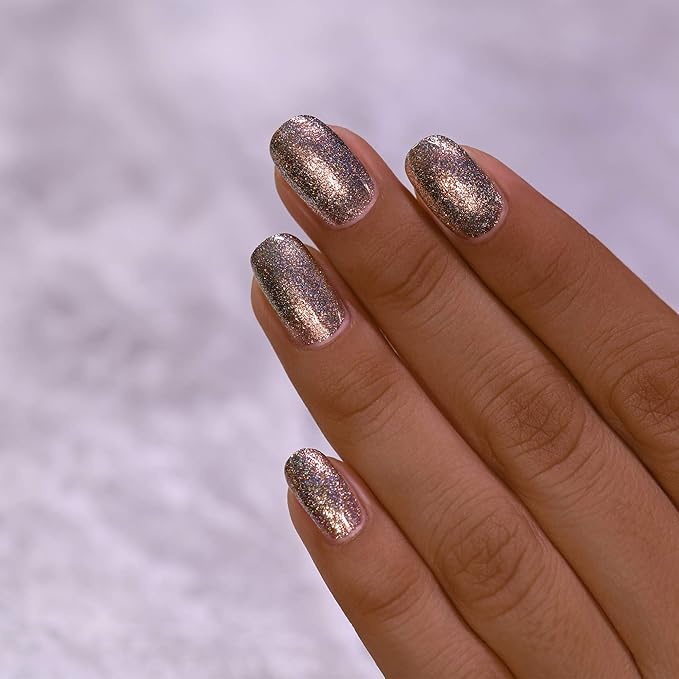 ILNP Heirloom - Antique Brass Holographic Ultra Metallic Nail Polish
