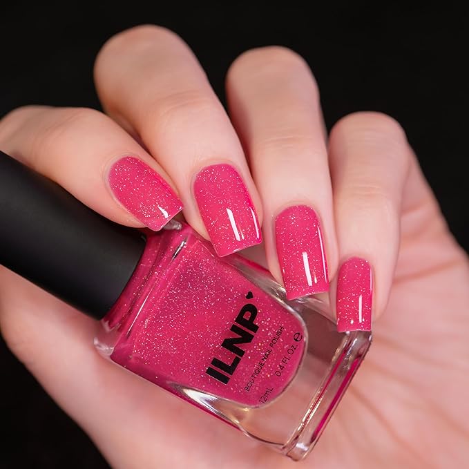ILNP Gummy Bear - Vibrant Pink Holographic Jelly Nail Polish