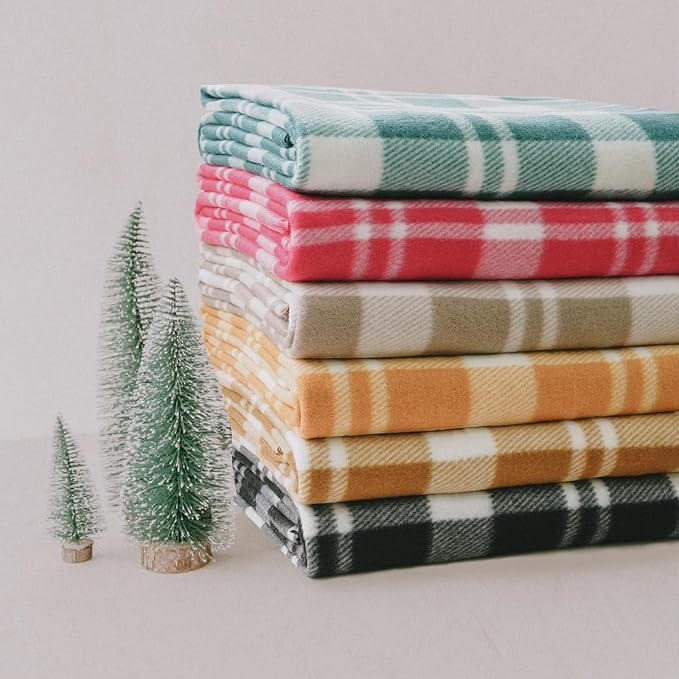 ZYFZCYBL Fleece Blanket Bulk Pack of 6 Cozy Fleece Throw Blankets 50x60 Warm Soft Lightweight Breathable Pet-Friendly for Bed Sofa Camping Wedding Gifts（Multiple Print）