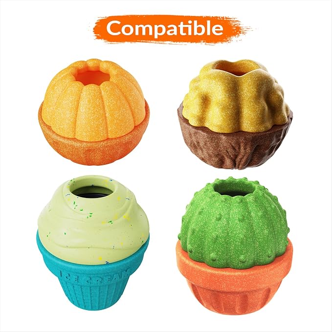 KADTC 6-Pack Freezer Treat Cups with Lid for 3-in-1 FrostLick Dog Lick Ball