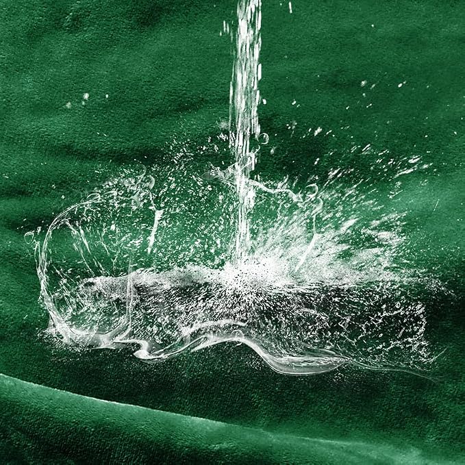 Soft Waterproof Blanket for Bed Couch Sofa, Green, 50x60 inches | Liquid Pee Proof Pet Blanket for Dog Puppy Cat, Reversible Sherpa Fleece Blanket for Couch Cover, Furniture Protector