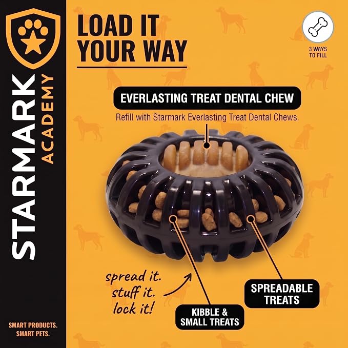 Starmark Everlasting Treat Wheeler Dog Chew Toy Small For Dogs under 15 pounds