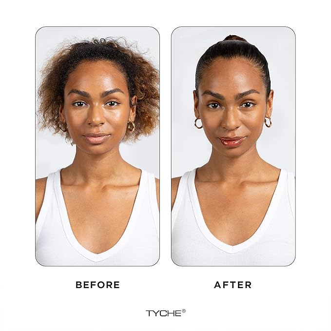 NICKA K NEW YORK Tyche TruEDGE Plus Controller – 100ml / 3.38 fl oz – Water-Based, Black Castor Oil & Hemp Seed Oil – Long-Lasting Hold, Non-Flaky, Natural Shine, 8 Fragrances (HETR11 Sweet Peach)