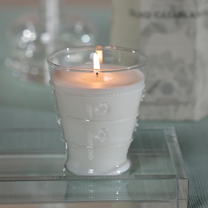 Zodax Grand Casablanca Glass Jar Scented Candle for Home Decor - Single-Wick Candle Ideal for Kitchen and Bathroom - Makes a Great Gift for Women and Men - Casablanca Lily - 8.3 Oz.