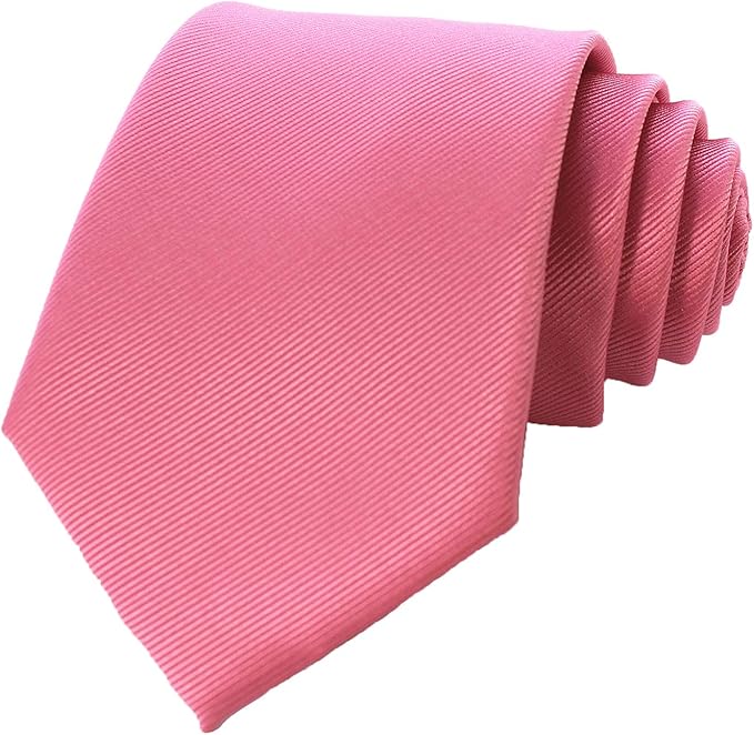 RBOCOTT Solid Color Tie Formal Necktie for Men