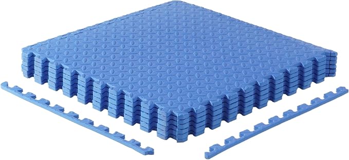 CAP Puzzle Exercise Mats | 1/2” Thick EVA Interlocking Foam Tiles for Home Gym Flooring | Multiple Options