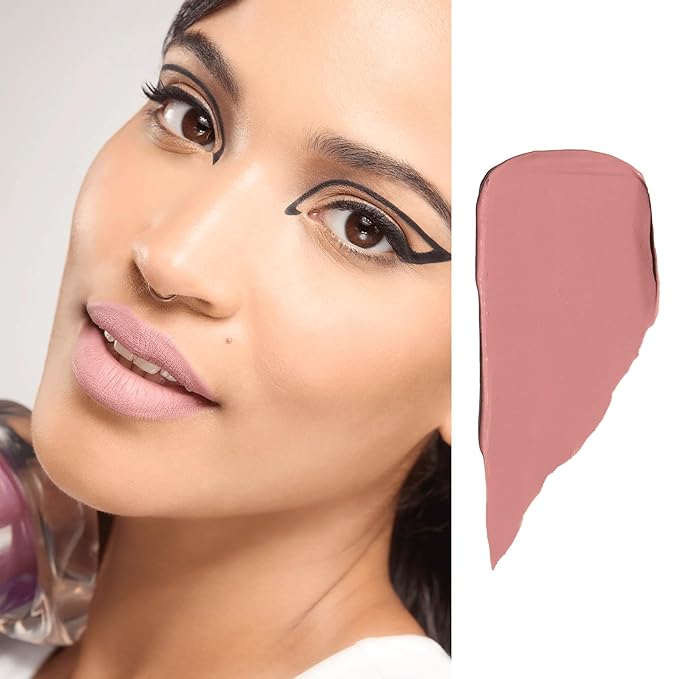 Gerard Cosmetics HydraMatte Liquid Lipstick Skinny Dip, Pink Nude Matte Lipstick, Long Lasting and Non Drying, Super Pigmented Fully Opaque Lip Color