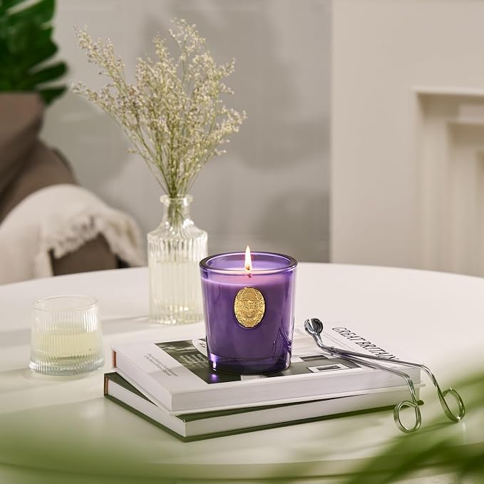 M&SENSE Natural Strong Soy Candle | Berry Rose & Purple | 9.2 oz, 50H Burn Time | Luxury Scented Candle for Relaxation, Gifting, Home Décor | Ideal for Bedroom, Office, Party Ambiance