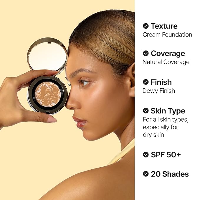 [NEW] AGE20'S Signature Essence Pact | 47N EBONY | Vegan Korean Cushion Foundation | Pack of 1 | Cream Foundation, Dewy & Glow Finish, Natural Coverage, SPF 50+