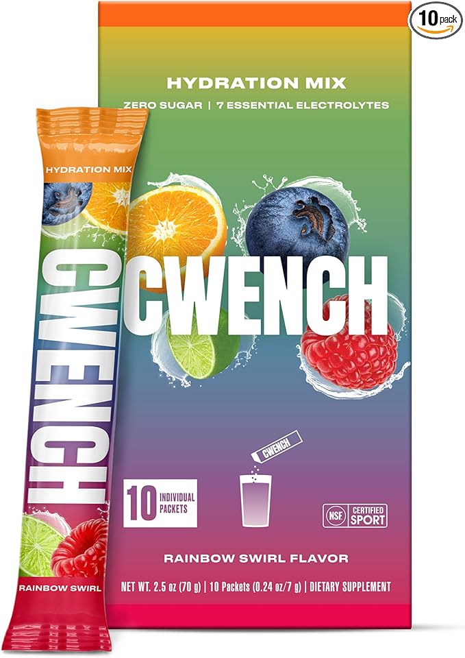 Cwench Electrolyte Mix - Rainbow Swirl 10 Count