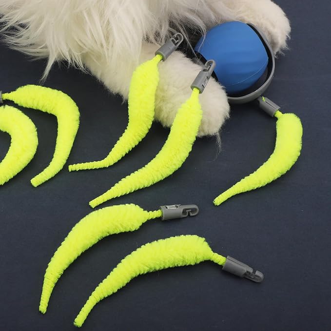BOXOB 20pcs Cat Ball Replacement Tails, Automatic Moving Interactive Toy