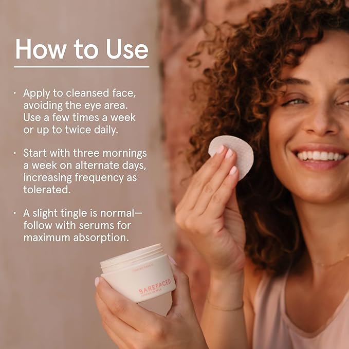 Barefaced Clear Skin Duo - Toning Pads & Toning Pads II - Renew, Resurface and Clear Dull, Dry or Acne-Prone Skin