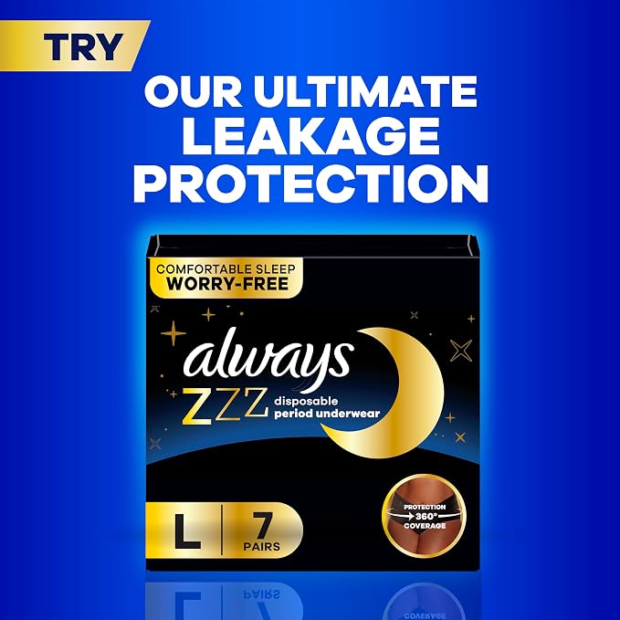 Always Maxi Feminine Pads with Wings for Women, Size 2, Long Super Absorbency, Unscented 42 Count