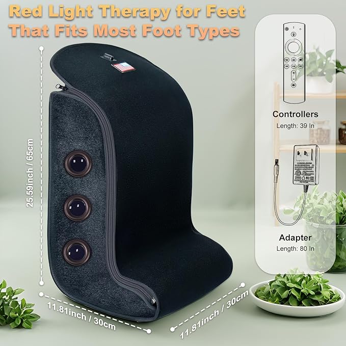 Red Light Therapy Feet Legs,2025 Upgraded 4 Modes for Legs Ankle,Infrared Light Therapy Consisting of 420 Dual Wavelength LED,Adjustable Power and Time Controller,13 * 11 * 17IN