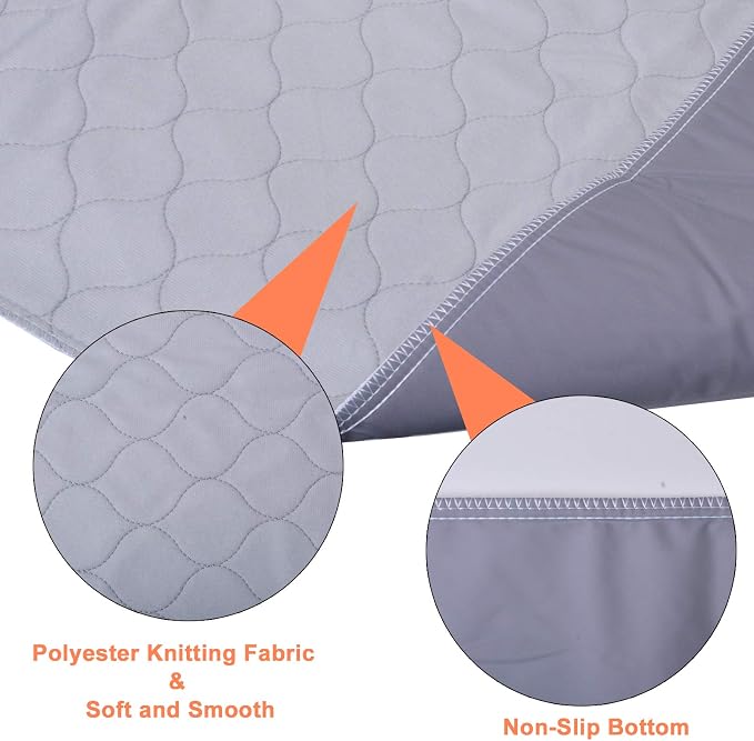 Replacement Washable Pee Pads for Dogs Puppy Potty Training to Pee & Poop | Quick Absorbent, Reusable, Waterproof, Leak-Proof, Non-Slip, Whelping Pads for Pet Housebreaking Dogs Tray, Indoor Outdoor