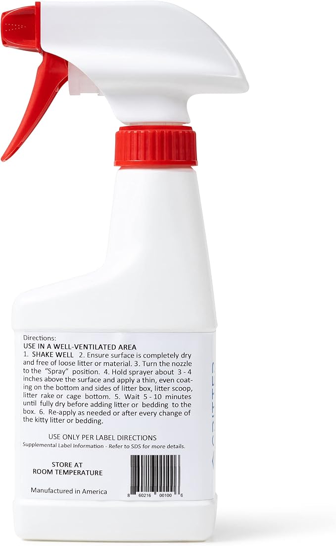 A Non-Stick Spray Coating for The Litter Box or pet Enclosure