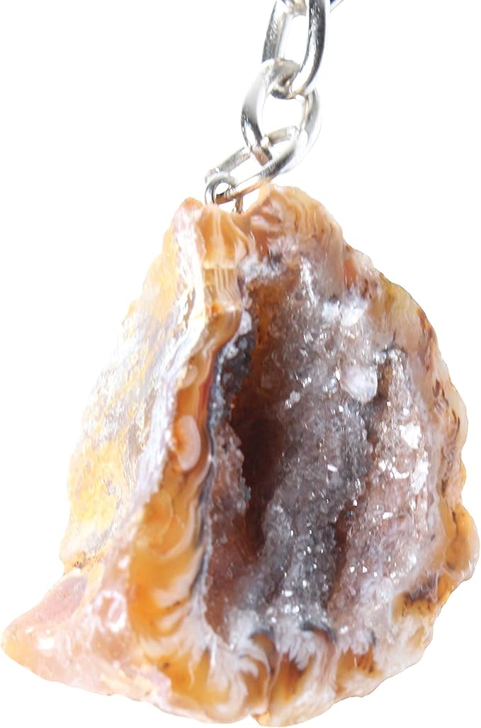 Keychain Natural Raw Stone - Crystal Healing Keychains - Healing Crystals - Reiki Chakra Healing