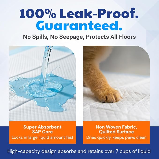 AKC Dog Training Pads, XL 28" x 30", Fresh Scent, 50 Count