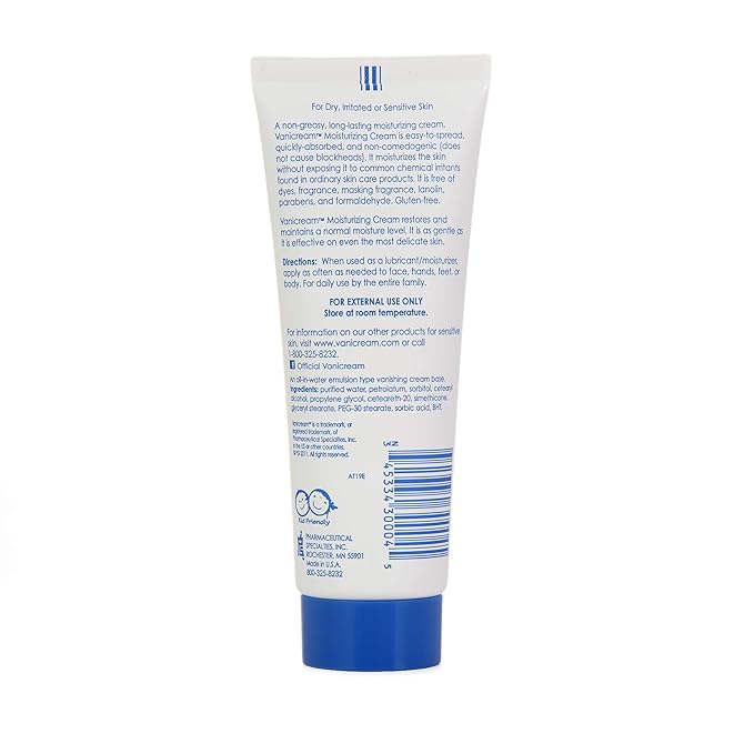 Vanicream Moisturizing Skin Cream | Fragrance, and Gluten Free | For Sensitive Skin | Soothes Red, Irritated, Cracked or Itchy Skin | Dermatologist Tested | 4 Ounce (Pack of 12)
