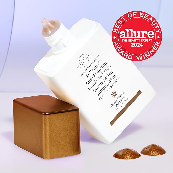 Drunk Elephant D-Bronzi Sunshine Drops - 30 ml/1 fl oz - Bronzing Color Serum Drops - Clean Clinical Skincare - Cruelty-Free - Dermatologist-Tested - Free of Essential Oils, Silicones, and Fragrance