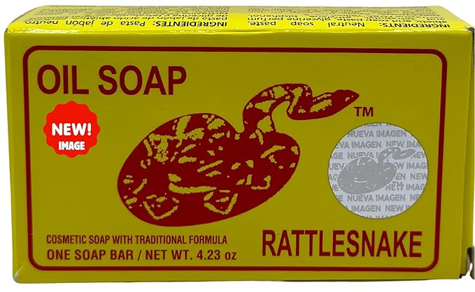 Jabon de aceite de vibora de cascabel (140g) jabon para la cara y todo el cuerpo- Ayuda a eliminar el acne y paño/Rattlesnake soap (4.93 (1)