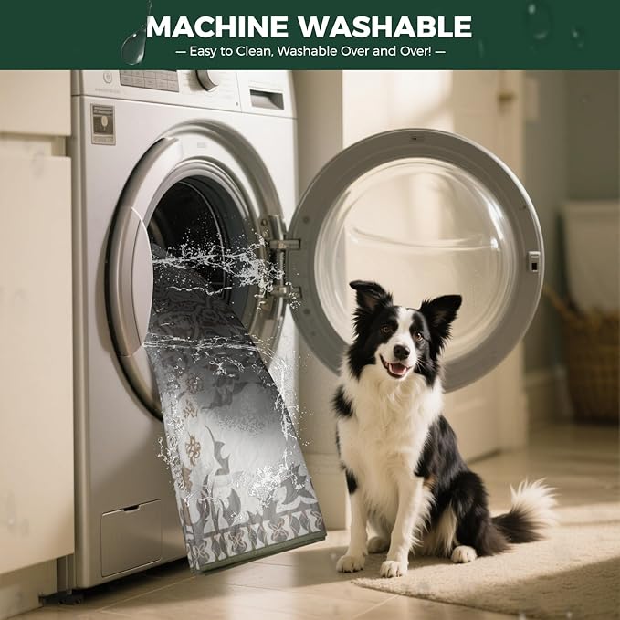 FXW Washable Pee Pads for Dogs, Super Absorbent, 17" x 23", 2 Packs | Machine washable, Non-slip backing