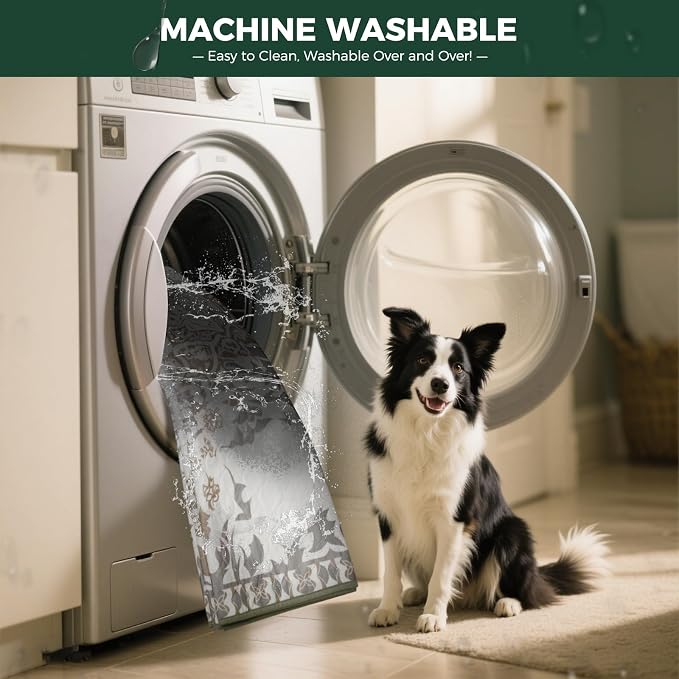 FXW Washable Pee Pads for Dogs, Super Absorbent, 71" Square, 1 Pack | Machine washable, Non-slip backing, Fits 32"H 8-Panel FXW Rollick/Homeplus Playpens