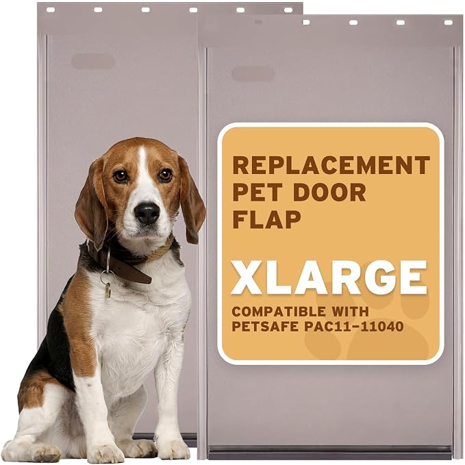 Extra Large Dog Door Replacement Flap Petsafe 10.1"x16.8"Weatherproof 2pack