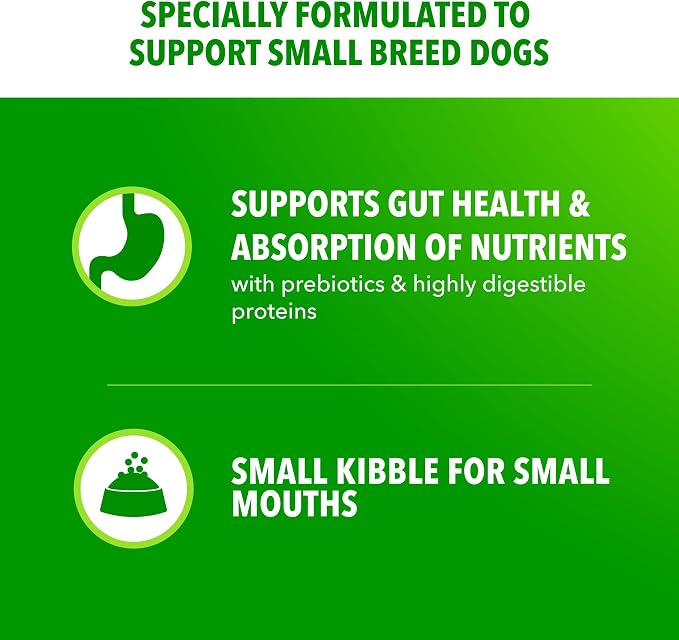 IAMS Proactive Health Small Breed Dry Dog Food, Chicken & Grain, 15 lb | Real Chicken #1 Ingredient, Small Kibble for Small Mouths, Natural Fiber & Prebiotics, No Fillers or Artificial Flavors