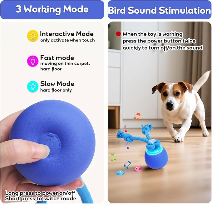 Interactive Dog Toys Bouncing & Jumping Dog Ball