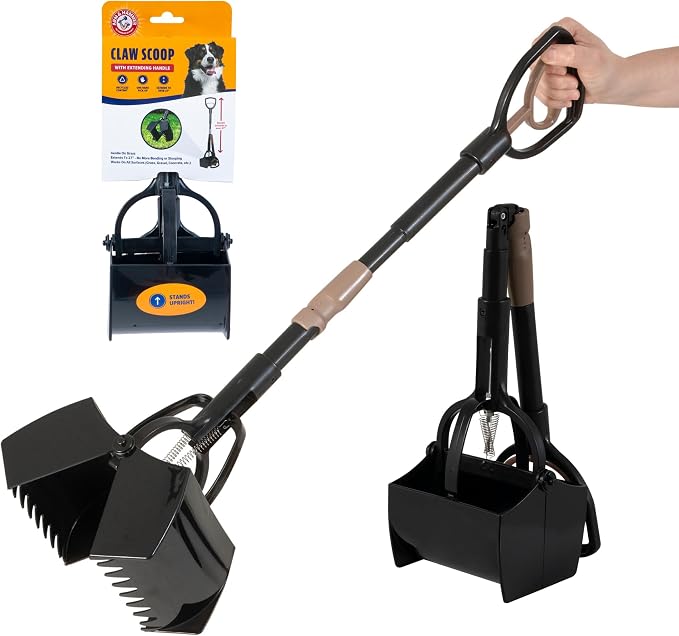 Arm and Hammer Claw Pooper Scooper for Dog Waste, Easy Yard Cleanup Tool | Pooper Scooper System Built for Convenient Pet Waste Cleanup