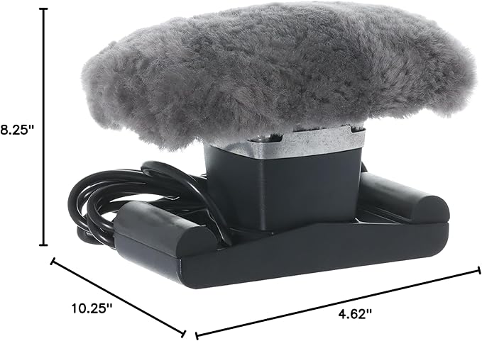 Core Products Jeanie Rub Variable Speed Massager, Deep Tissue Back & Shoulder Massager for Pain Relief, Body Massager, Great Gift for Back, Neck, Lower Back & Cellulite Massage- Sheepskin Cover Combo