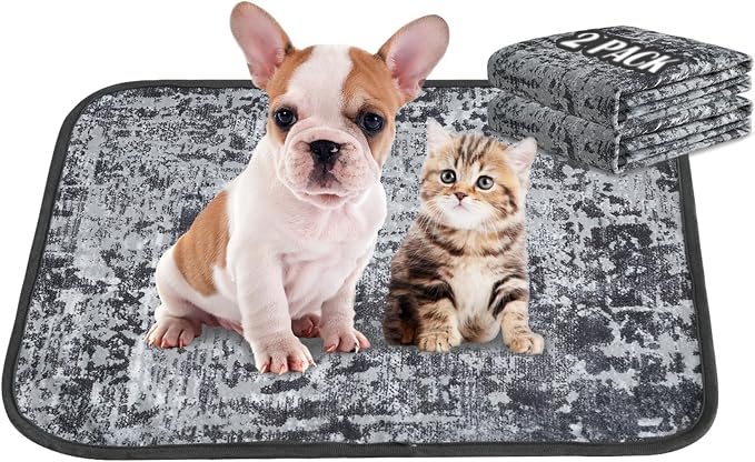 Washable Pee Pads for Dogs, Reusable Puppy Pads 18"x 24" 2 Pack | Leak-Proof, Super Absorbent Potty Training Pads With Non-Slip Backing For Crates, Floor, Playpen, Whelping & Furniture