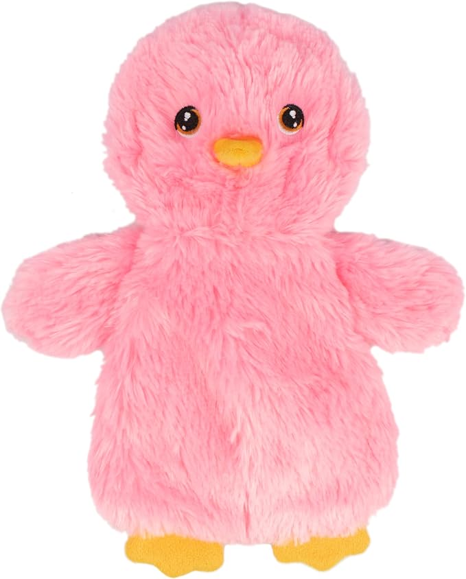 Best Pet Supplies Interactive Squeaky Dog Toy - Baby Chicken, Pink | Stuffing Free Body, Soft, Squeaks & Crinkles, No Mess, Perfect for Moderate Chewers, Toss and Fetch Play