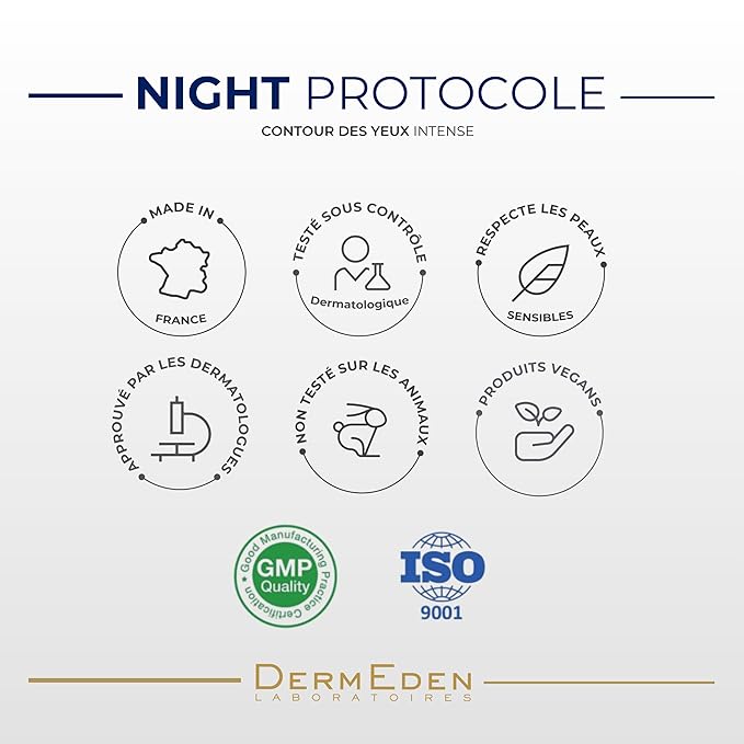 DERMEDEN NIGHT PROTOCOLE INTENSE ANTI-AGEING EYE CONTOUR CREAM 15ML …