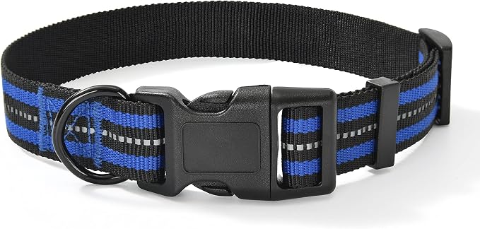 Mile High Life Reflective Dog Collar, Adjustable Lightweight Quick Release