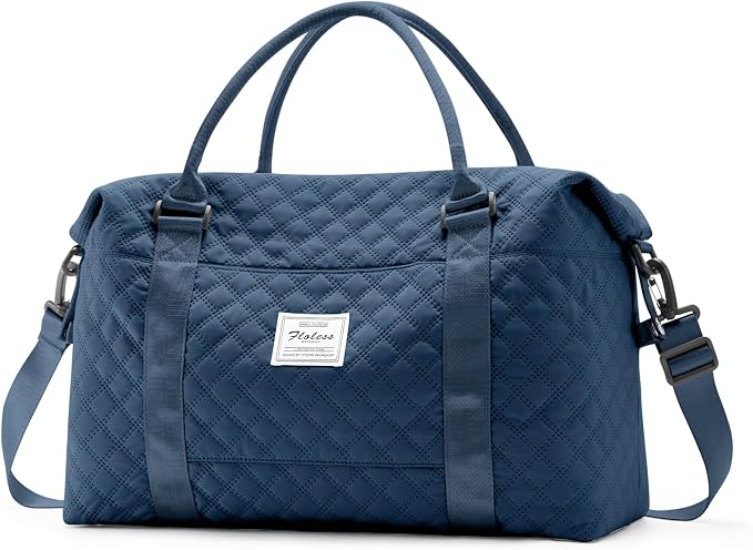 Travel Duffel Bag, Carry On Overnight Weekender Bags for Women | Travel Bag with Wet Pocket & Trolley Sleeve, For Spirit Airlines 18x14x8 Personal Item Bag