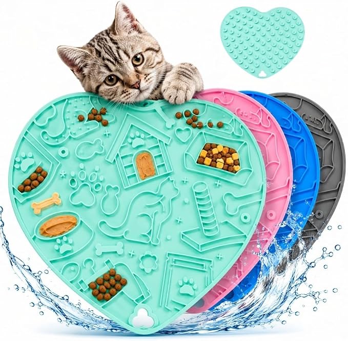 Interactive Cat Puzzle Feeder & Dog Enrichment Toy, Slow Feeder for Indoor Cats, Kittens, Puppies & Small Dogs, Treat Dispensing Food Puzzle to Encourage Foraging, Mental Stimulation & Reduce Boredom
