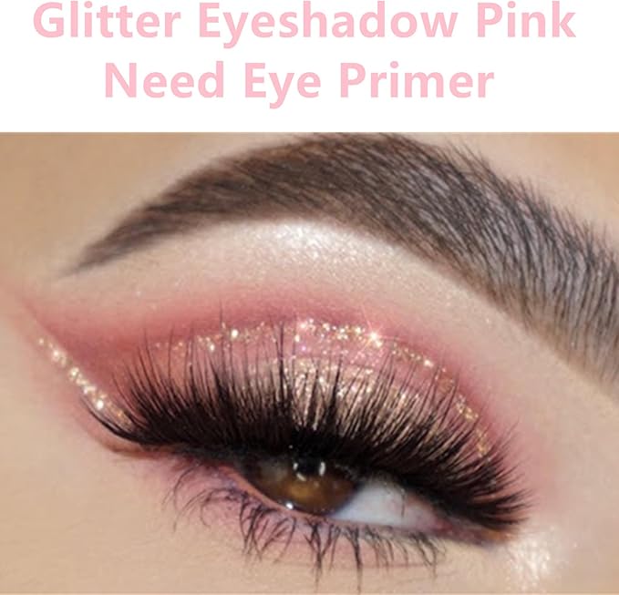 Go Ho Pink Hair and Body Glitter Spray,Light Pink Glitter Spray Dry Powder Makeup for Clothes,Festival Loose Sparkle Powder,Holographic Ultra Fine Resin Glitters for Crafts,10g