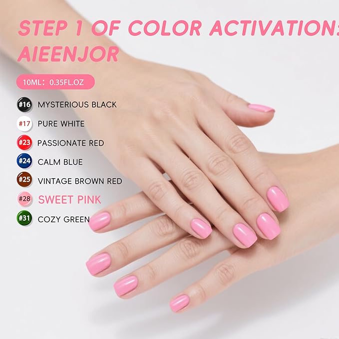 Pink Nail Polish, Nude Pink Quick Dry Nail Polish, Streak Free Fingernail Polish for Autumn Wedding Nails, Cozy Fall Manicure, Back to School Nail Looks, Salon Quality at Home, 0.35 fl oz