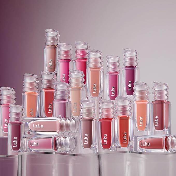 Laka Maxi Glayer Tint 3.8g/0.13oz., Glass Layer of Gloss, Ultra Glow & Vivid Layerable Pigments, High Shine Lip Oil, K-Beauty (#611 Only)