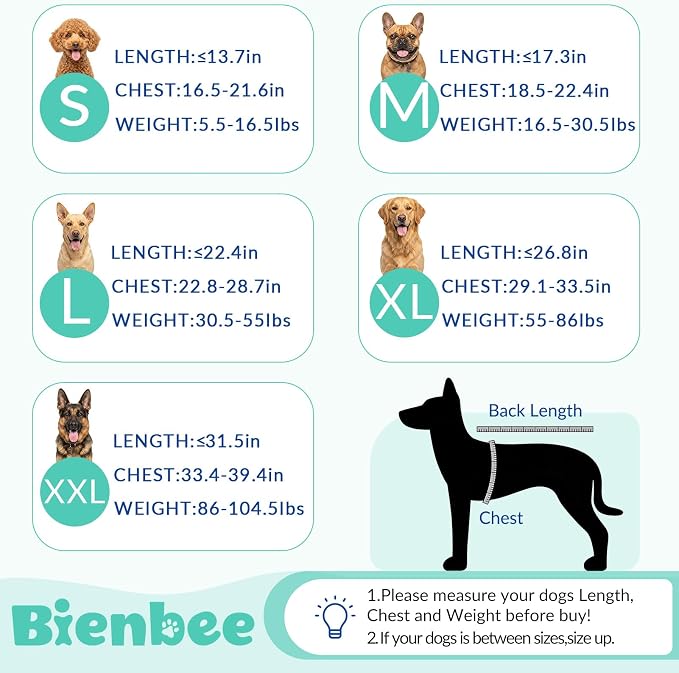 Dog Bathrobe, Super Absorbent for Small to Large Dogs, Lake Green M | Dog Robes with Soft Fleece, Warm & Cozy, Adjustable Fit, and Quick Drying Coat for Baths Swimming and Grooming